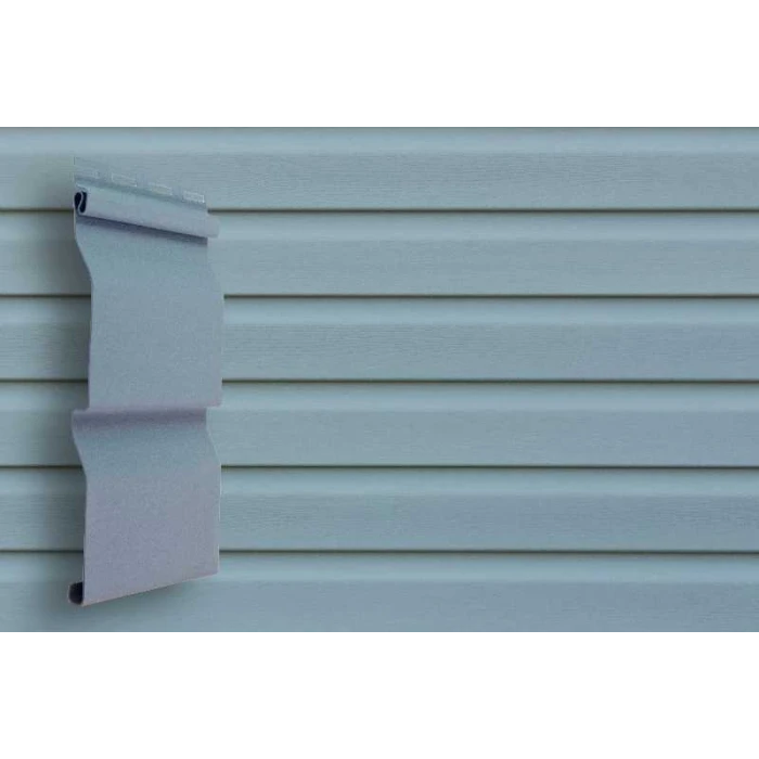 Виниловый сайдинг двухслойный Grand Line Корабельная доска Слим Голубой 3.00