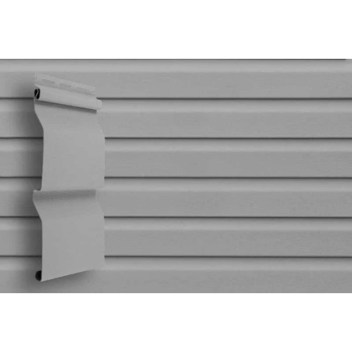 Виниловый сайдинг двухслойный Grand Line Корабельная доска Слим Серый 3.00