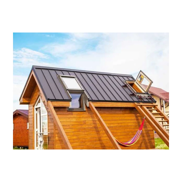 Фальцевая кровля Кликфальц mini Grand Line 0,45 Drap RAL 7024 Мокрый Асфальт