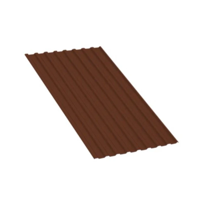 Профнастил C8 400х0.35 Окрашенный RAL 8004