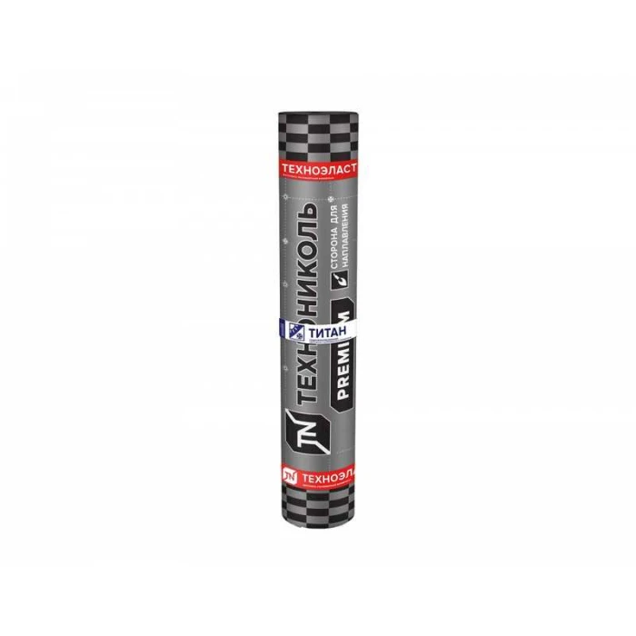 Материал кровельный Технониколь Техноэласт Титан Top ЭКП базальт коричневый микс, 10х1