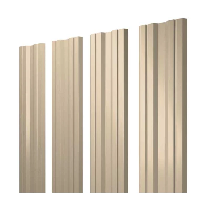 Штакетник Twin Grand Line 0,45 Полиэстер RAL 1015 Светлая Слоновая Кость