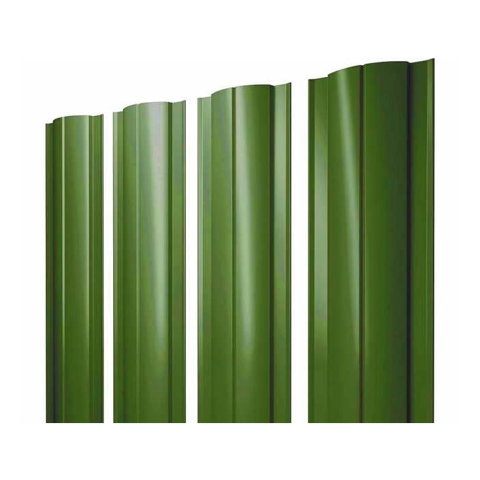 Штакетник Круглый Grand Line 0,45 Полиэстер RAL 6002 Лиственно-Зеленый